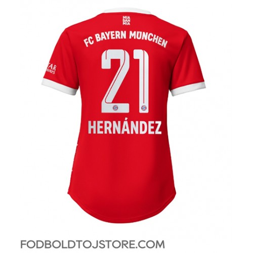Bayern Munich Lucas Hernandez #21 Hjemmebanetrøje Dame 2022-23 Kortærmet